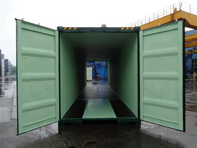 Contenedor de 40 pies High Cube con puertas en ambos extremos nuevo Verde