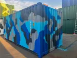 Contenedor Marítimo 20 pies – Acabado Camuflaje