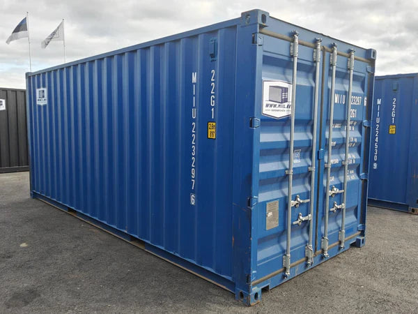Contenedor maritimo 20 pies azul seminuevo