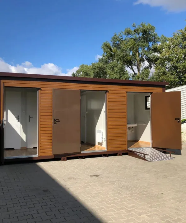 Contenedor sanitario de panel sándwich 6,00 × 3,00 m