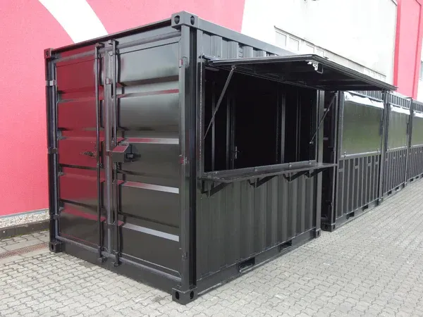 Contenedor de ventas de 10 pies - Nuevo stand de feria