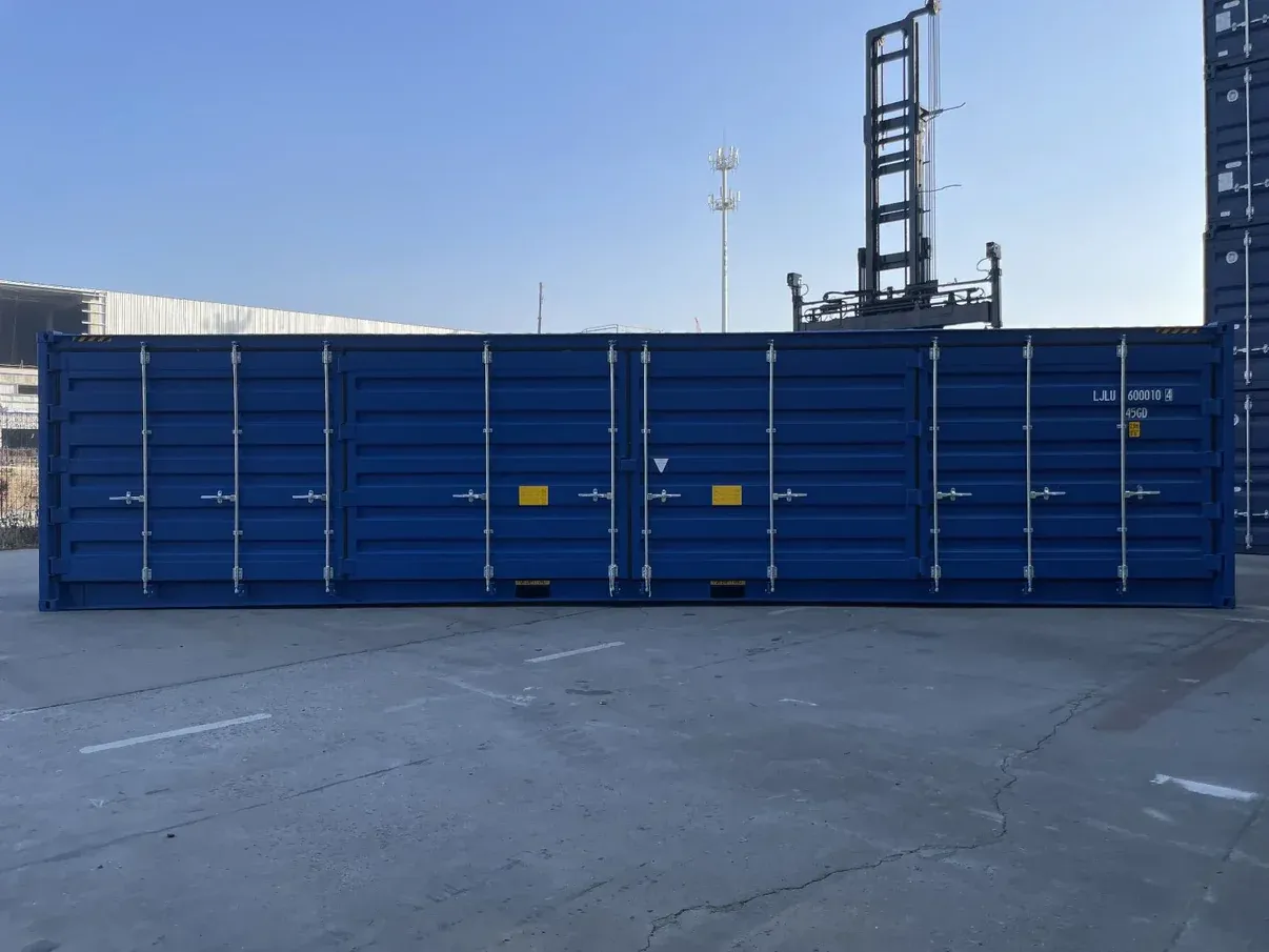 Contenedor Open Side (OS) 40 pies – High Cube | Nuevo Azul
