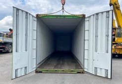 Contenedor maritimo usado 40’HC verde